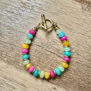 Brinker & Eliza Pastel Rainbow Beaded Bracelet